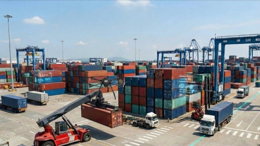 Shipyard Container Vessel Example Port, Shipbuilding, Shipyard - gasco